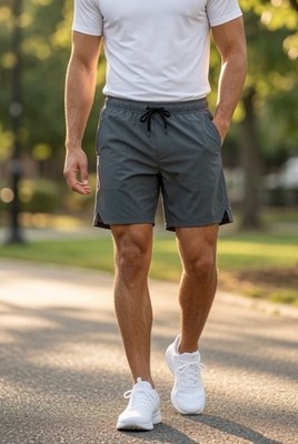 $68 Spyder Active Men's Areo Flash Shorts 7'' -Dark Grey -SPM556C-Medium-New Tags