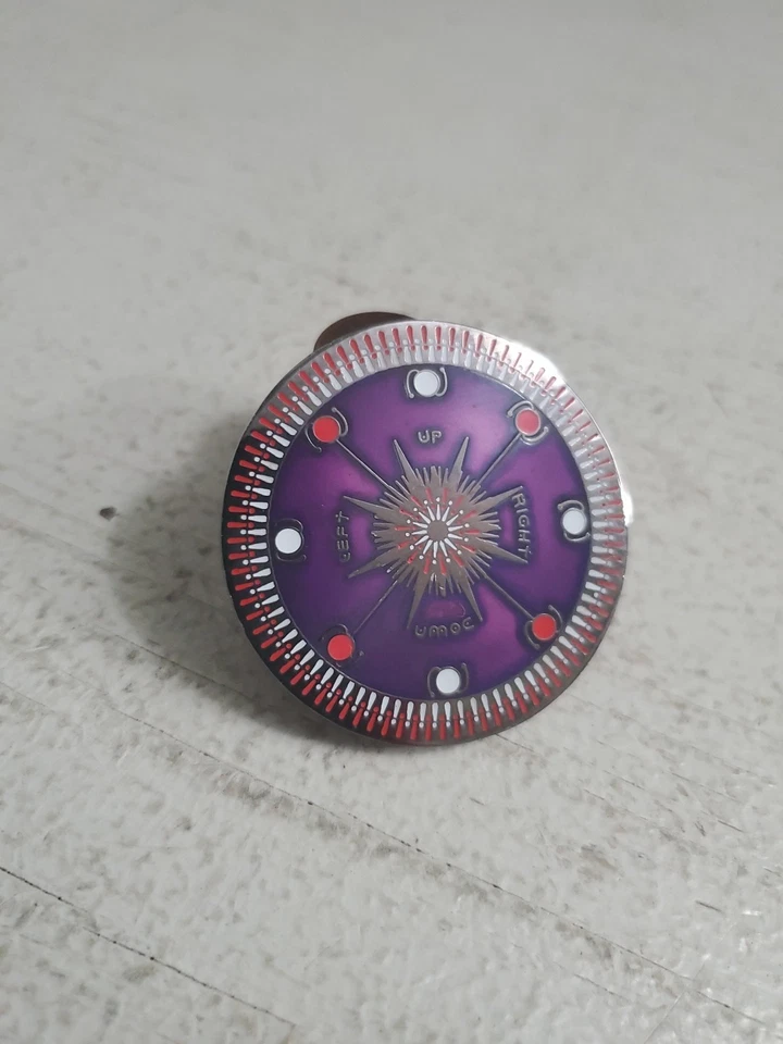 Unactivated Geocoin Purple Cosmic Compass Limited Edition Geocaching Trackable - Image 4 of 4
