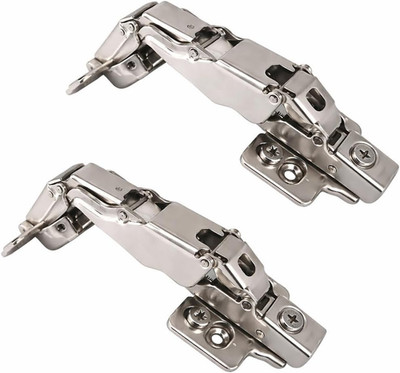 2-Pack 165 Degree Hinges Frameless Cabinet Doors Hinges Concealed Hydraulic Adju