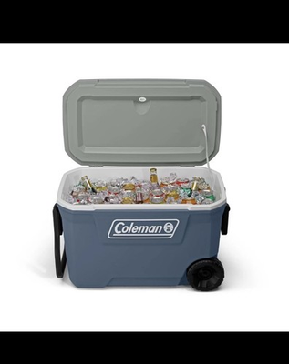 #ad Coleman 316 Series 62QT Hard Chest Wheeled Cooler Lakeside Blue $36.68