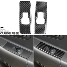 Real Carbon Fiber Rear Window Lift Switch Panel Cover Trim For Ford Taurus 13-19