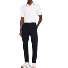 Image of Hugo Boss Kaito1 Slim Fit Chinos Mens 28R Navy Blue Textured Trousers NWT luxury