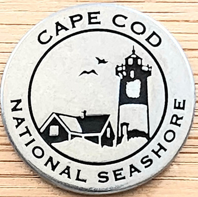 CAPE COD NATIONAL SEASHORE - GULL & LIGHTHOUSE - PARK TOKEN - MASSACHUSETTS