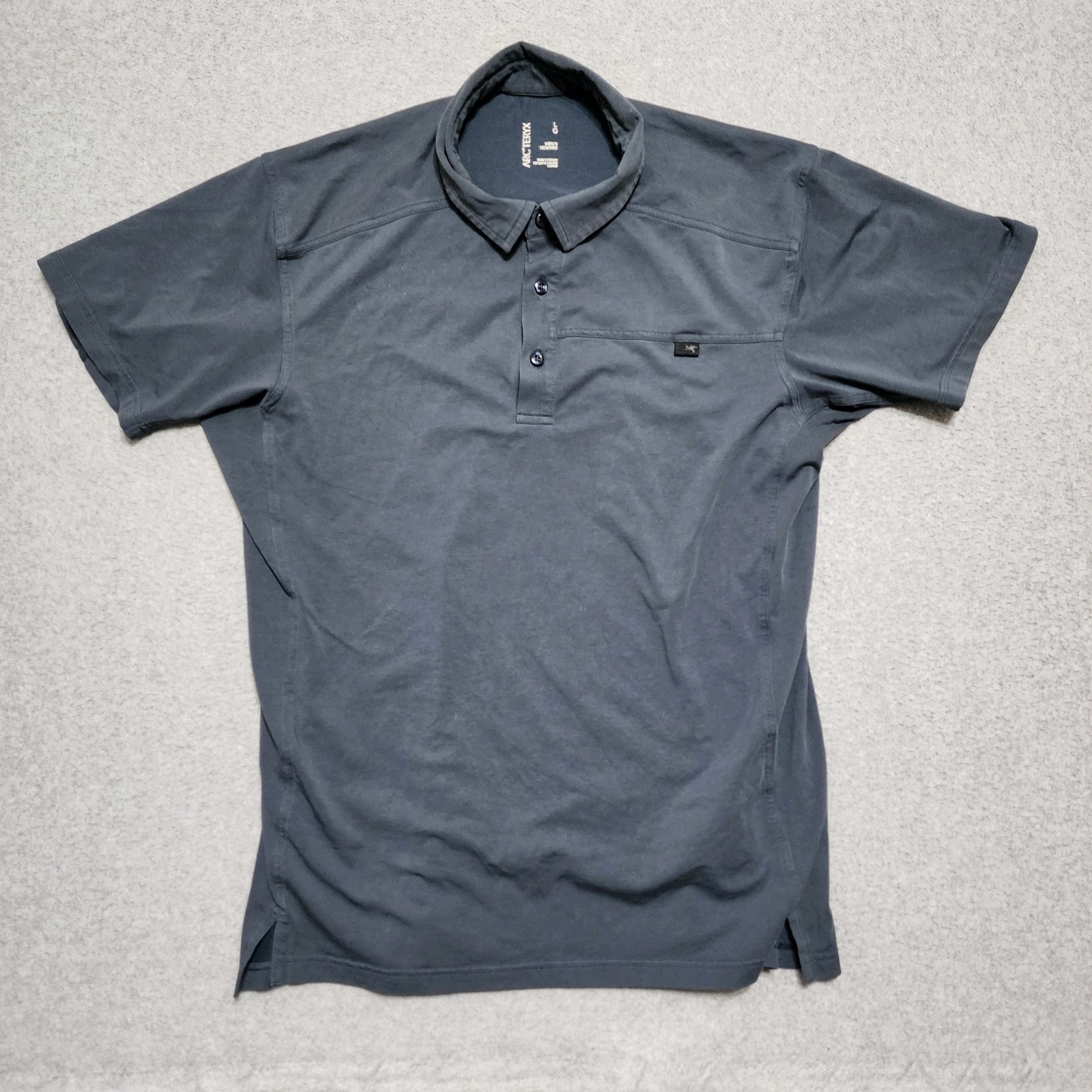 Arc'teryx Polo Uomo Captive SS Blu Elasticizzata Manica Corta Gorpcore Taglia L