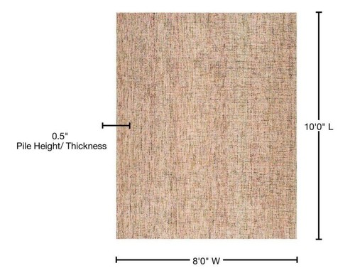 SAFAVIEH Abstract Collection Area Rug - 8' x 10', Gold & Blue, Handmade Wool,... - Picture 8 of 9