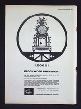Original 1964 Advert Fokker Friendship Aircraft Clockwork Precision