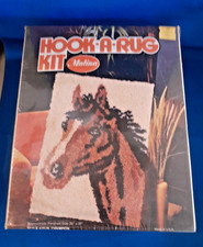 Hook-A-Rug-Kit CHAMPION HORSE Wall Hanging Malina 25-16 NEW IN BOX 20  x 27  