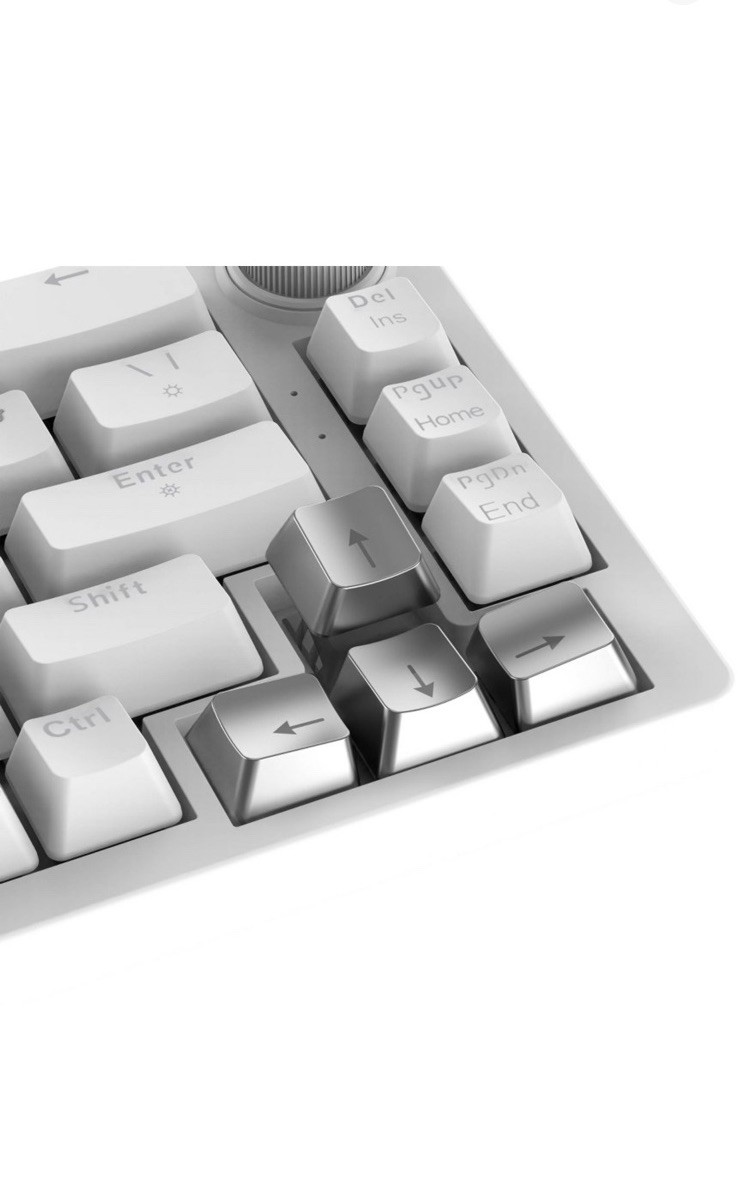 North Key Pack Silver Metallic PVC Computer Keyboard & Mice Accessories