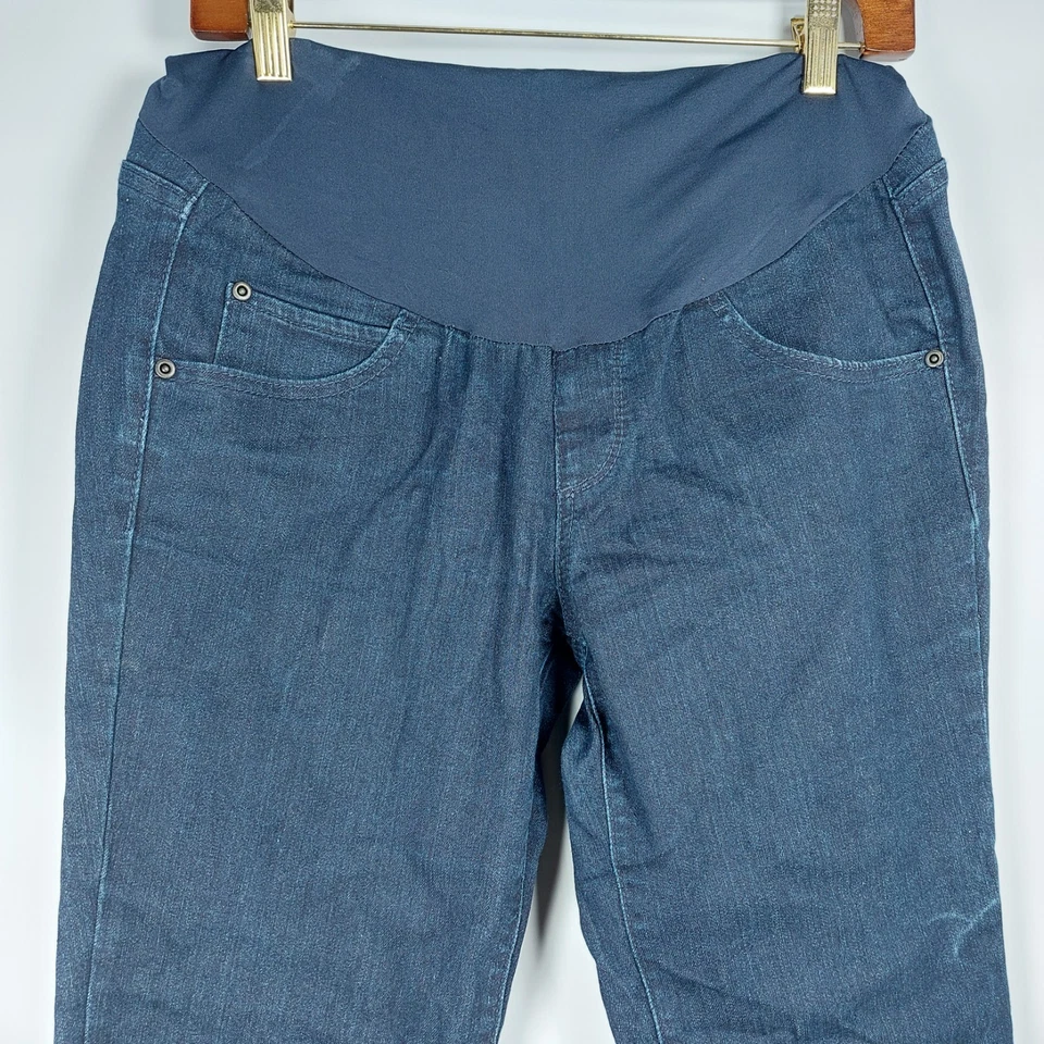 a:glow Maternity Skinny Jeans Size 8 Tall Dark Wash - Image 2 of 4