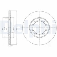 2X Delphi Bremsscheibe BG4075 FüR Transit Ford Bus Tdci 4X4 RWD 16V CNG LPG