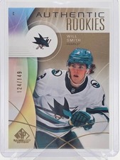 2024-25 SP Game Used Will Smith Authentic Rookies Gold /149 #247 Sharks RC