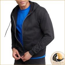 Hanes Men's Ecosmart Fleece Full-Zip Hoodie Sweatshirt cotton-polyester blend