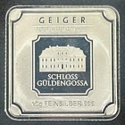 10 Gram Geiger Silver .999 Bar