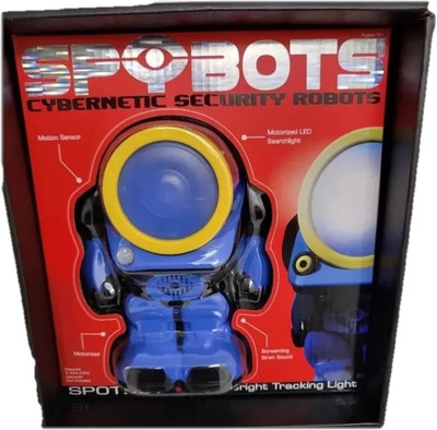 SPYBOTS Cybernetic Security Robots Red T.R.I.P. LED Tripwire Alarm Robot NEW