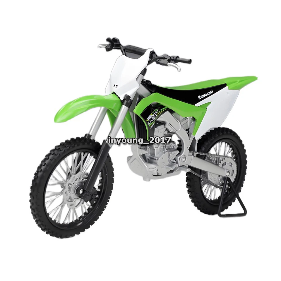 1/10 Kawasaki KX 250F Motorcycle Model Diecast Dirt Bike Toy Vehicle for Kids - Image 3 of 4