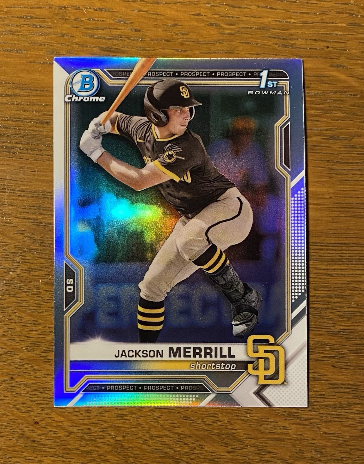 2021 Bowman Chrome Draft Jackson Merrill Refractor 1st Rookie #BDC-119