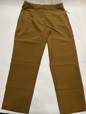 Old Navy Pleated Taylor Trouser Straight Pants Women L Brown Extra High Rise NEW