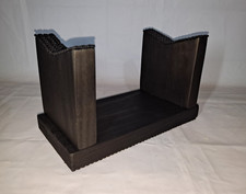 7" Low 1-Pc Display Stand Only Black Wood Model Canoe/Kayak/Sub/Flat Btm. Boat