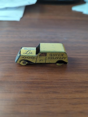 1931 CRACKER JACK MARY LU QUICK DELIVERY PANEL TRUCK Transportation Series TIN