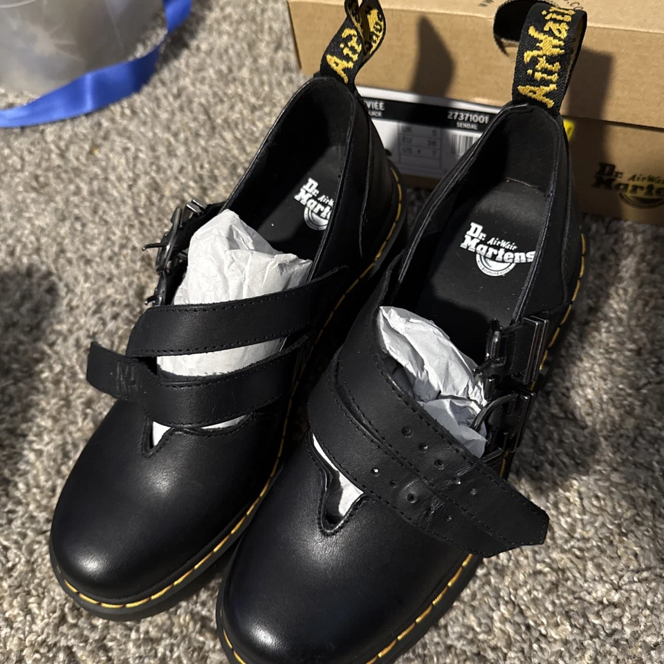 Dr Martens Eviee Mary Jane Heels Womens 7 Platform Chunky Punk Grunge EU 38 NIB - Image 3 of 4