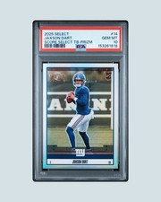 2025 PANINI SELECT SCORE THROWBACK #14 JAXSON DART SCORE SELECT PRIZM PSA 10