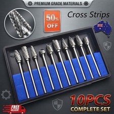 10Pcs Tungsten Steel Solid Carbide Burrs For Dremel Rotary Bit Accessories Tool