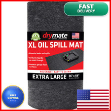 Drymate Xl Oil Spill Mat 36 X 59 Premium Absorbent Oil Pad Reusable Washable