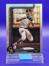 Aaron Schunk 2025 Topps Chrome Sepia Refractor RC SP 🔥 Rockies