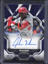 2025 Topps Tier One Jordan Walker Break Out Auto Blue Sapphire /75 Cardinals