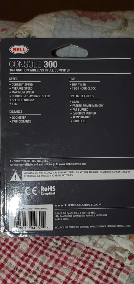 Bell Console 300 Digital 16 Function Wireless Cycle Computer 7015634 -Brand New  - Image 4 of 4