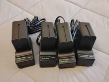 NEEWER 4 6600mAh NW-F970 Replacement Batteries with Battery Charger