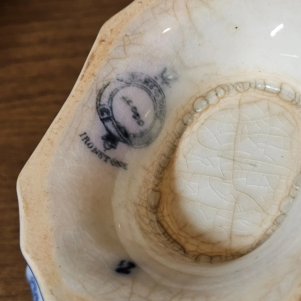 Puré de morera W. Adams & Sons Jeddo Ironstone con tapa, sin cucharón Foto 4 de 4