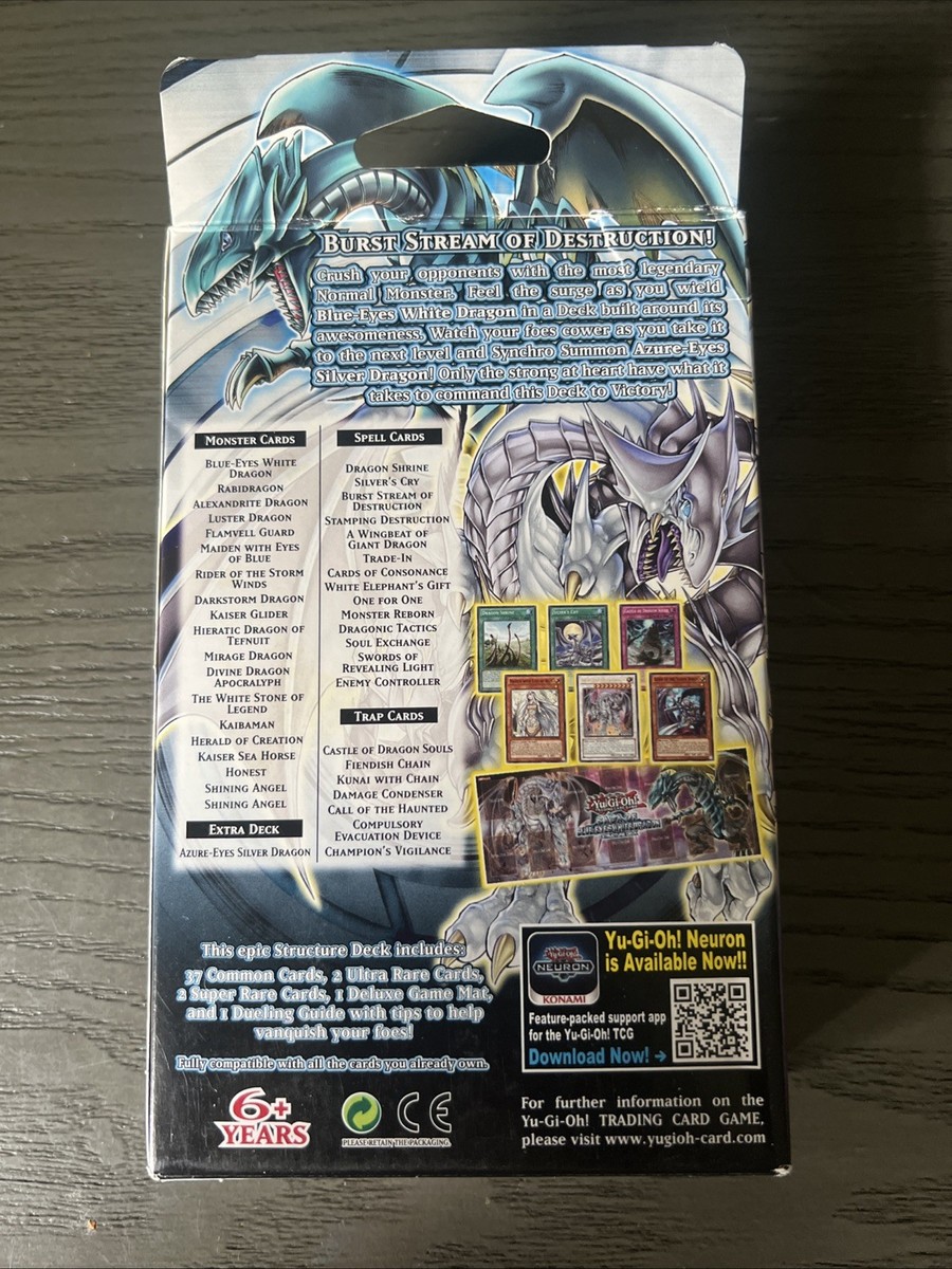 2020 Yu-gi-oh, saga of blue-eyes white dragon structure deck, Unopened Box  | eBay