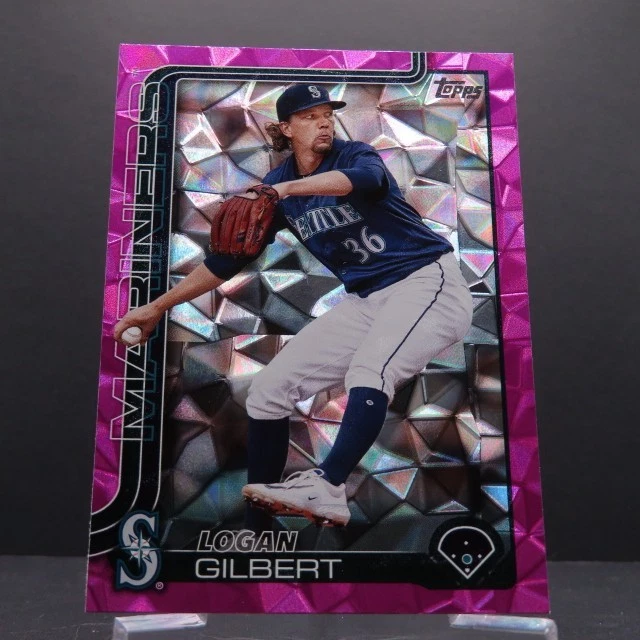 Logan Gilbert - 2025 Topps Series 1 Pink Diamante Foil -  #66