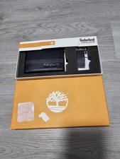 Timberland Leather Billfold Wallet with Leather Key Fob NEW Dark Sapphire
