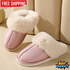 Thickened Wool Plush Home Slippers For Men & Women Non-slip