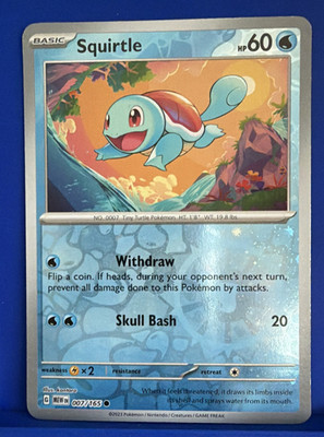Squirtle - (Reverse Cosmos Holo) (Costco Exclusive) 007/165 Miscellaneous Cards