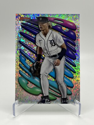 2023 BOWMAN'S BEST BASEBALL SHELLACKED MINI DIAMOND RC MAX CLARK DETROIT TIGERS