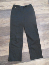 St. John Sport Womens Black Flat Front laced back leg sz. 10 inseam 32