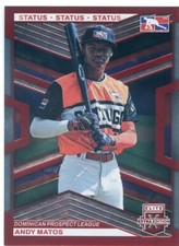 2023 Panini Elite Extra Edition ANDY MATOS #198 STATUS RED /199 DPL