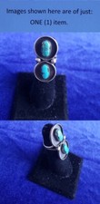 Native American Indian Sterling Silver Turquoise Size 5 Ring 25ri802