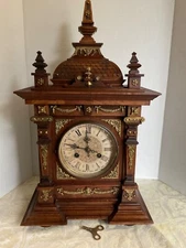 Ornate Antique Junghans Mantle Clock  
