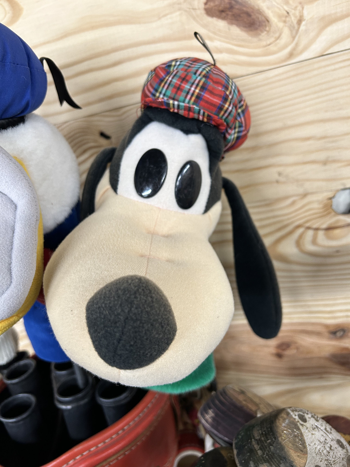 3 Vintage Disney Golf Club Head covers Pooh, Pluto, Donald eBay