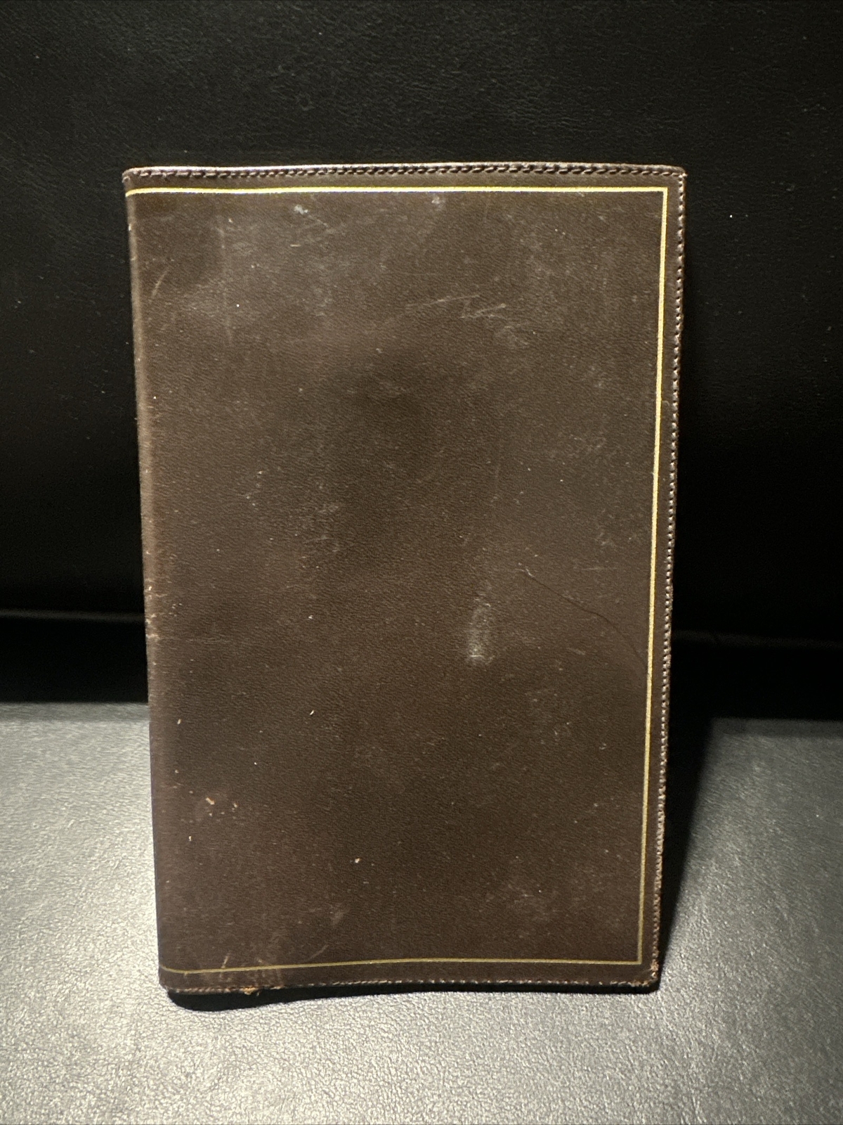 Italian Calf Leather Bifold Wallet Dark Brown 7x4.5 Inches-image