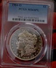 MORGAN SILVER DOLLAR 1904 O PCGS MS 64 PL GLASSY DEEP MIRRORS LOOKS DMPL