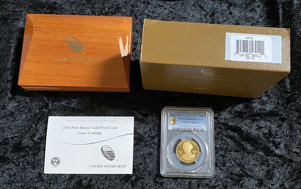 2014-W Grace Coolidge FIRST SPOUSE $10 GOLD PCGS PR69 DCAM - Image 4 of 4