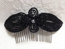 Pearl Fascinator Decorative Hair Comb Handmade French Beaded Headpiece