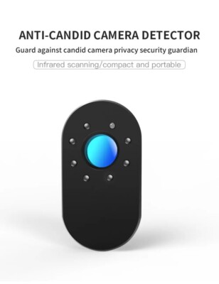 A White Infrared Camera Detector, Hotel Anti-Monitoring Inspection Anti Spy Peeping Device Scanning Detection Device Small And Portable Easy To Carry Ensures Safety P 33070017