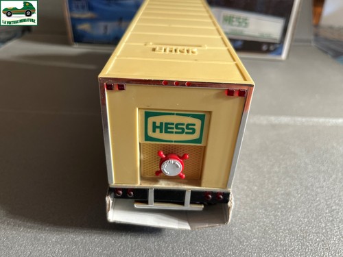 Voiture Miniature Camion Semi Remorque Tirelire Hess Toy Truck Bank Ancien - Picture 7 of 13