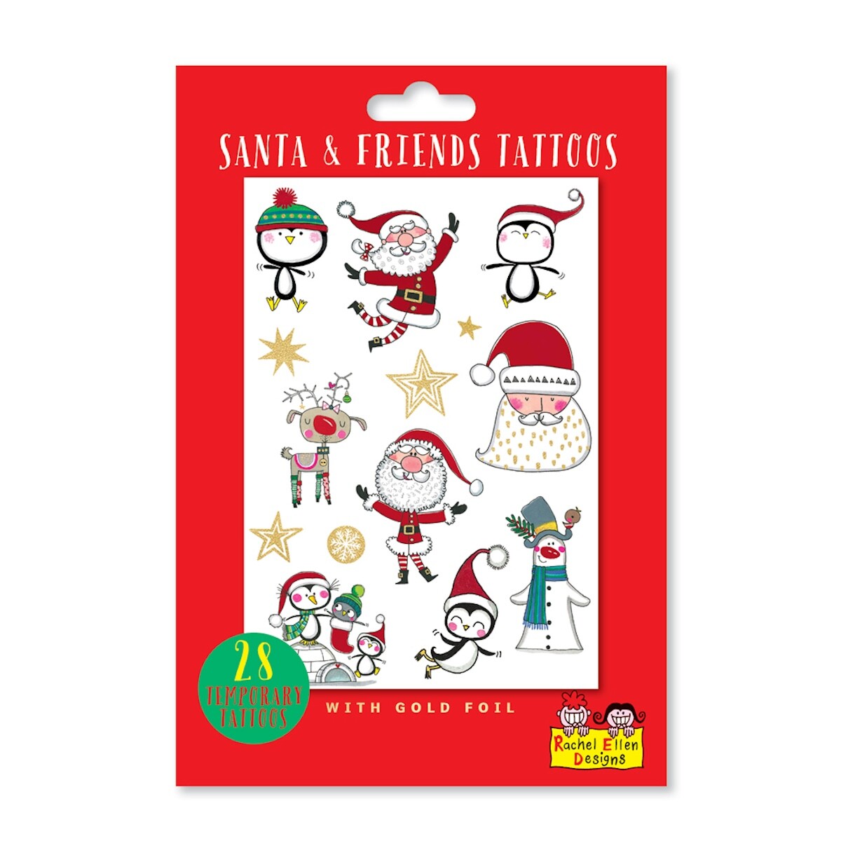 Rachel Ellen Christmas Temporary Tattoos for Children Christmas Stocking Filler